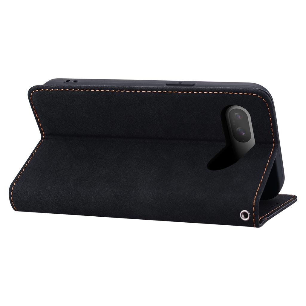 Phone Case For Google Pixel 10 Pro/9/9 Pro Lines Pattern Wallet Leather Cover with Strap