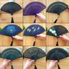 18.5cm Chinese Folding Fan Bamboo Hollowed-Out Hand Held Dance Fans Party Favor Gifts Women Photo Prop Tool Art Craf
