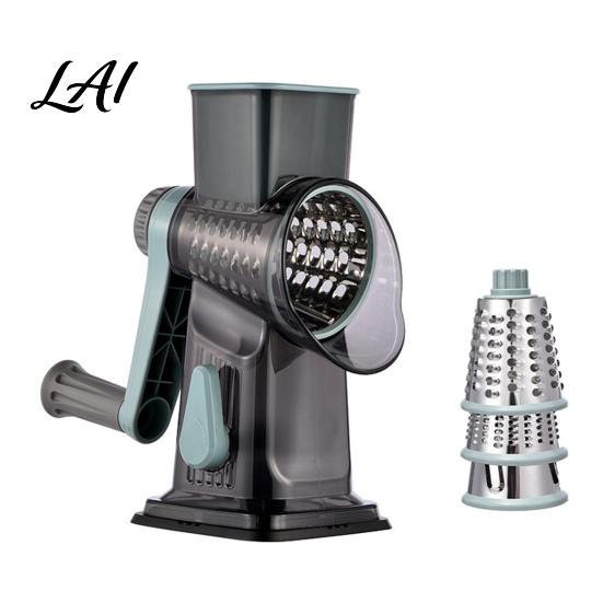 Kitchen Slicer Handheld Roller Vegetable Shredder Stainless Steel Blades BPA-free Tool Food