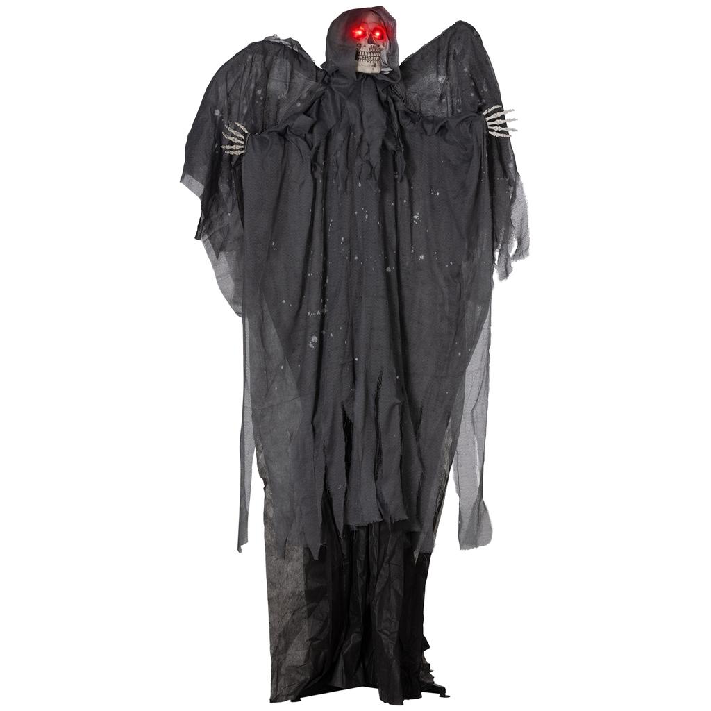 6.3" Grim Reaper Halloween Animatronic, with Glowing Eyes