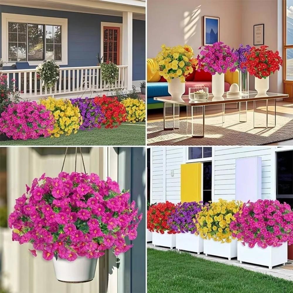 Silk Artificial Morning Glory Flower Fake Faux Flower Bouquet Home Decor