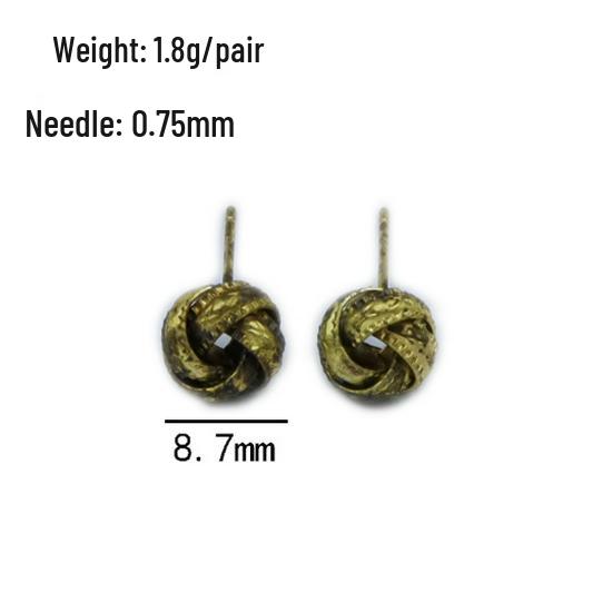 New TK Hot Selling Women s Raw Brass Stud Earrings Jewelry Raw Brass (Plating Possible)