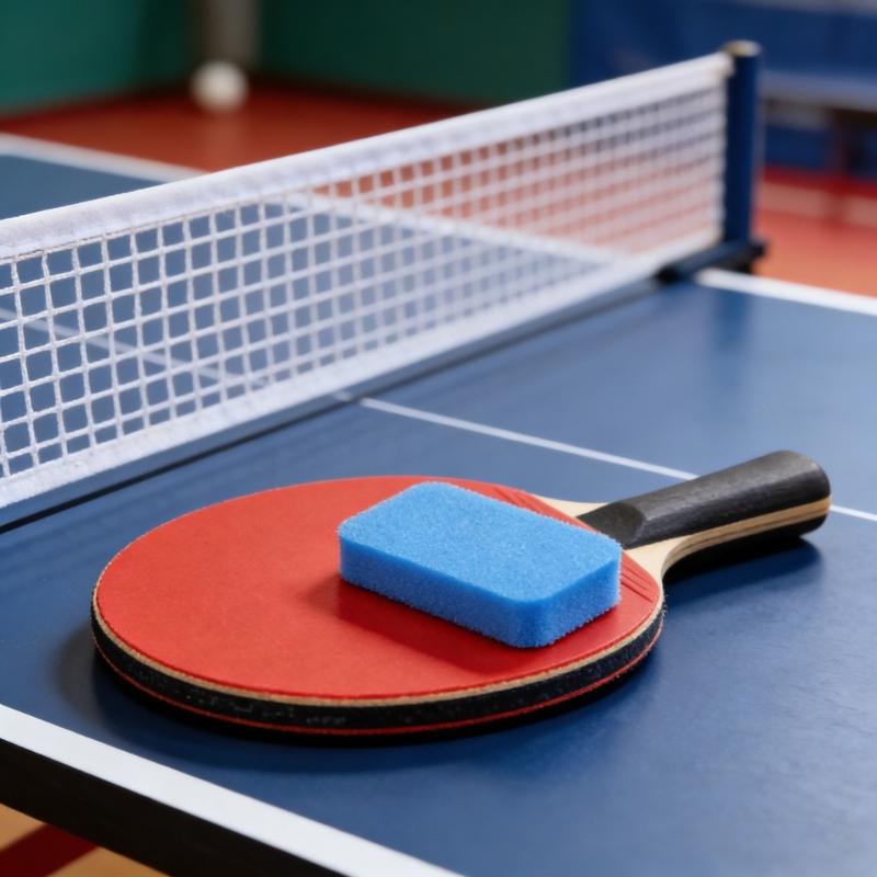 Table Tennis Cleaning Sponge Racket Cleaning Scrubber Small Racket Pat Cleaner Paddles Cleaning Tool Easy to Use