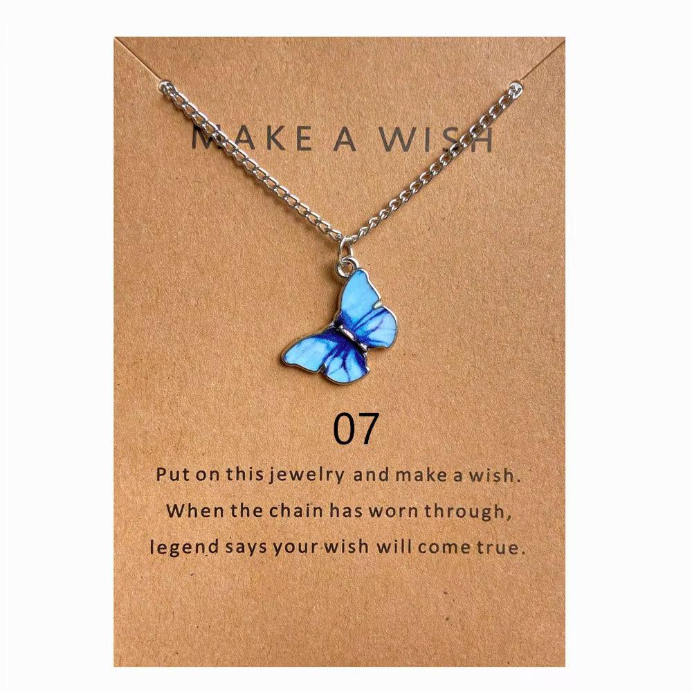 Bohemian Cross-Border Creative Butterfly Wing Pendant Necklace