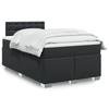 VidaXL Bed Slat Base with Mattress Black 120x190 Cm Faux Leather, Bed, Platform Bed, Panel Bed, Furniture of 3286112