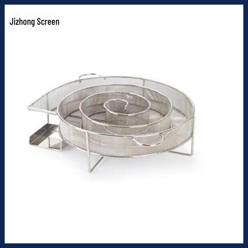 304 Stainless Steel Round Mesh Smoker Basket for BBQ