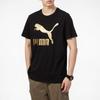 PUMA T Shirts Men's Black Crew Neck Moderate Straight Fit 532280-98
