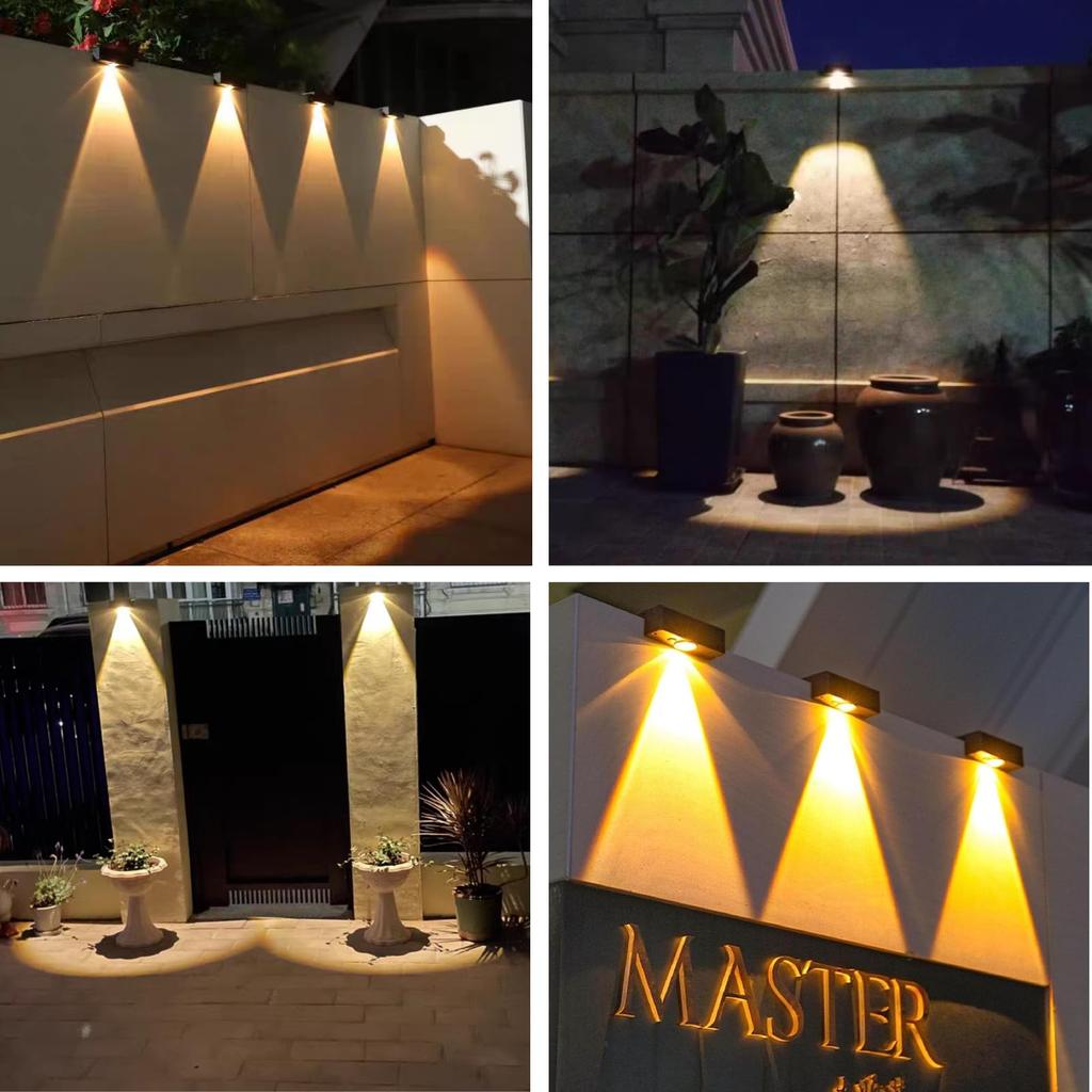 Solar Outdoor Fence Light, Garden Light, Solar Nameplate Light, Indicator Light, Entryway Light, Gatepost Light, LED Garden Light, Outdoor