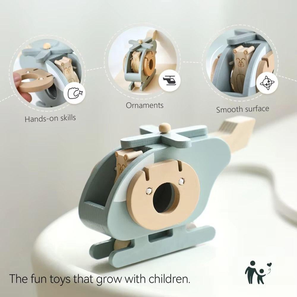 Simulation Helicopter Children's Puzzle Toy  Fine Motor Skills Toys