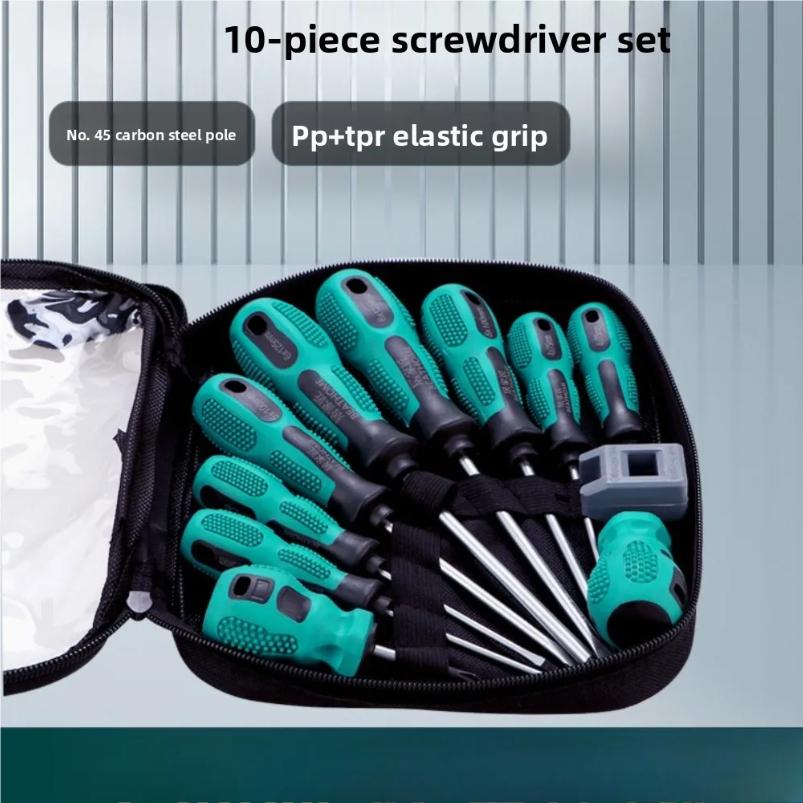 10Pcs Precision Screwdriver Set – Magnetic Sl/Ph Bit Multi-Tool Kit With Insulated Handle For Repair