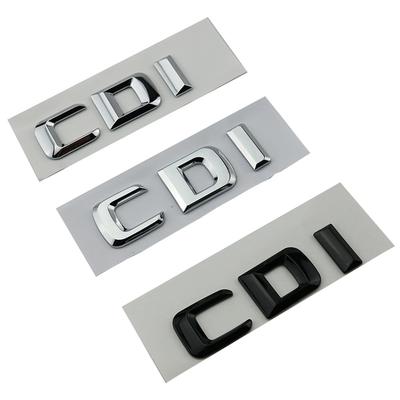 3D ABS Car Rear Trunk Emblem Badge Decal CDI Sticker For Mercedes Benz GLA G55 SL C63 E63 C43 E260 C200 ML63 CLS63 Accessories