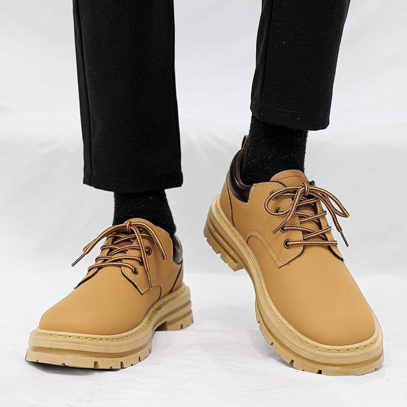 

Martin boots men s winter men s shoes fleece thermal cotton shoes high-top shoes tooling snow boots British retro rhubarb boots 44