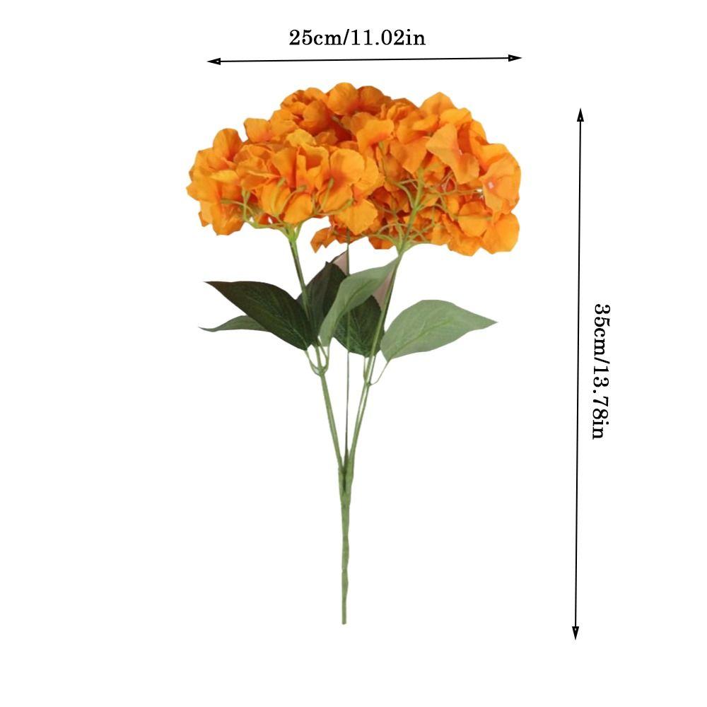 Bride Bouquet Artificial Rice Ear 6 Fork Simulation Ball Chrysanthemum Party Decoration