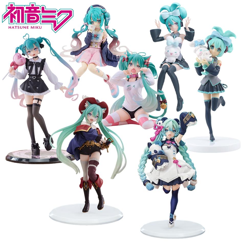 Discover Intime Hot 21Cm Anime Hatsune Miku X Cinnamoroll Figure Anime Peripheral Collectible Models Decorative Decorations Children Cute And Charming Present