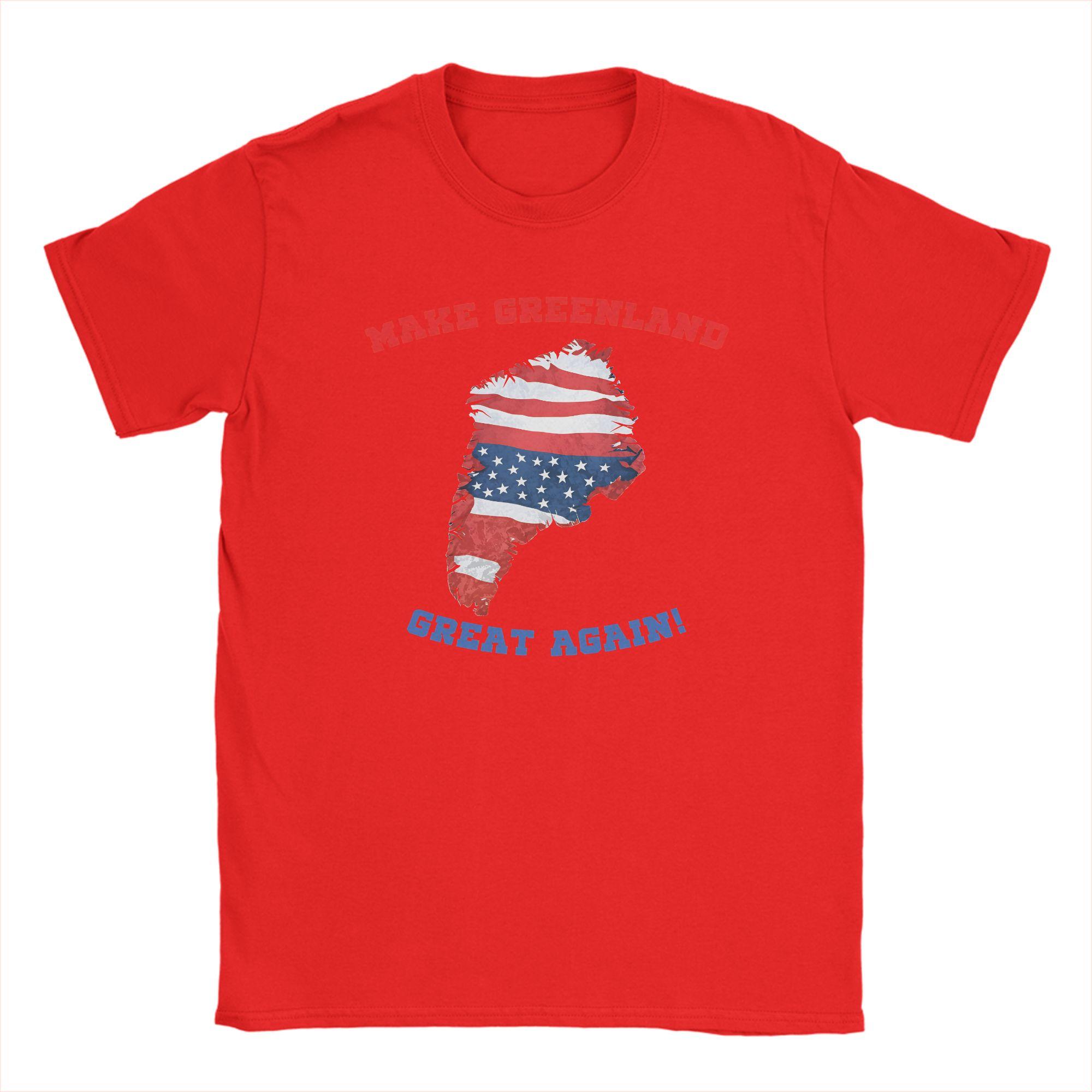 

Make Greenland Great Again T Shirt Hip Hop TShirts Male 100 Cotton ONeck Oversize Clothing Short Sleeves Aesthetic Tops S