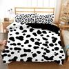 Black And White Milk Pattern Bedding Set Simple Style Soft And Comfortable Duvet Cover Set 2/3-Piece Children's Duvet Cover Set