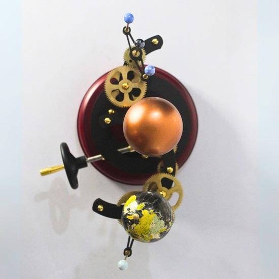 45.72 Cm Royal Solar System Model Fully Functional Tellurion Celestial Gift for Astro Lovers Orrery Gift