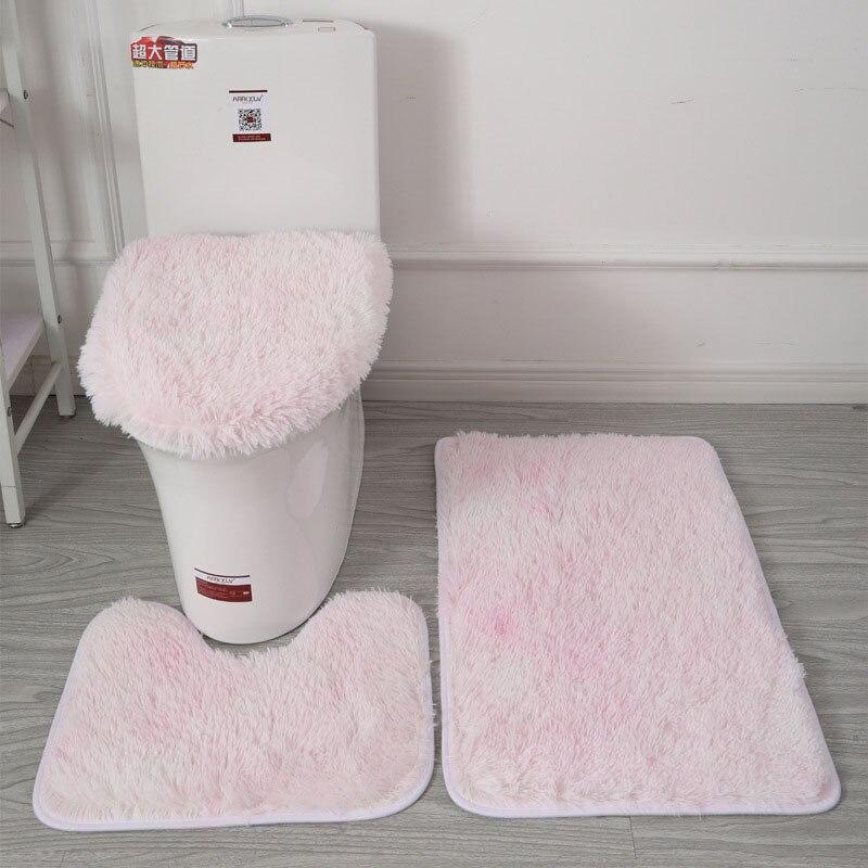 Set 2 Tappetini Da Bagno Antiscivolo Grigi – 50x80 Cm E 40x50 Cm, Morbidi, Lavabili In Lavatrice, Asciugatura Rapida