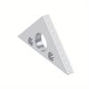 2in/6cm Aluminum Triangle Ruler Imperial and Metric Scales Angle Measuring Tool  Woodworking