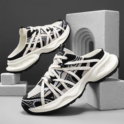 New Brand Couple Sports Shoes Multi-strap Brand Designer Thick-soled Casual Unisex Shoes Retro All-match Mesh Summer Slippers