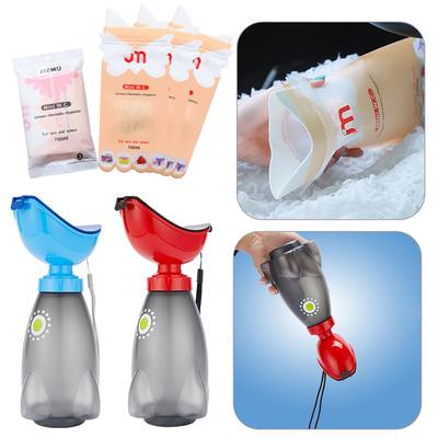 600ml Orinatoio Imbuto per Pipì Orinatoi Incontinenza Bottiglie Maschio Femmina Viaggio Esterno Urgente Unisex Portatile Bottiglia Orinatoio Toilette