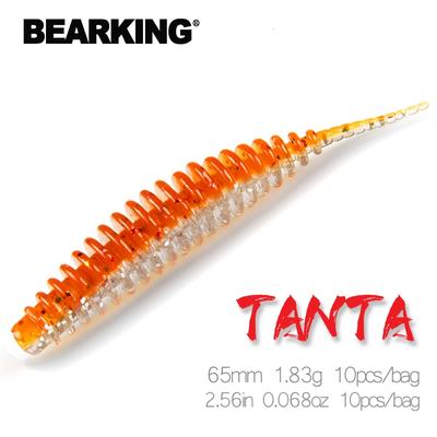 Bearking Tanta 65mm 1.83g 10 sztuk przynęta miękka przynęta Shad silikonowe przynęty woblery Swimbait sztuczna Leurre Souple