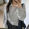 Navava Loose Fit Collar Long Sleeve Sweatshirt Nt3208
