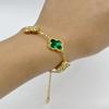 New Shiny Four-leaf Clover Bracelet Five-flower Fashion Sense Hand Jewelry Simple Jewelry