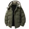 Winter Men's Detachable Hooded Fur Collar Short Loose Versatile Warm Jacket