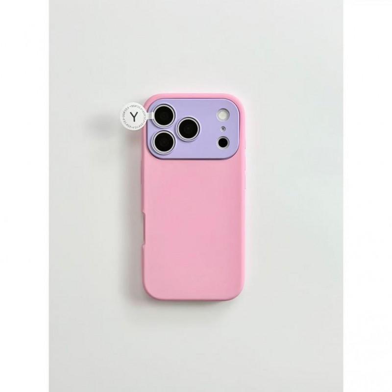 Minimalist INS Style Patchwork Solid Color Phone Case IPhone 17 Pro Max 16 15 Shockproof Protective Cover