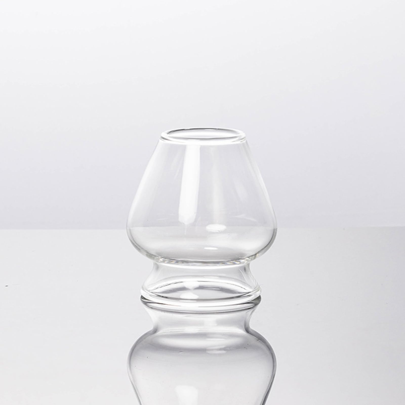 

Minimood Tea Whisk Holder, ClearPink, Glass, 6.6cm H x 4.2cm W x 6cm L, Matcha Utensils, Tea Ceremony Accessory (Transparent)