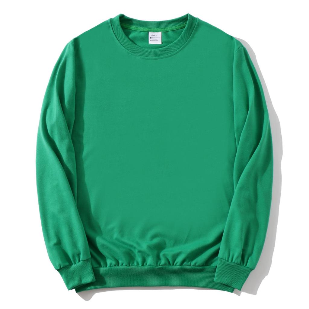 Autumn Solid Color Crew Neck Custom Sweatshirt for Couples & Groups