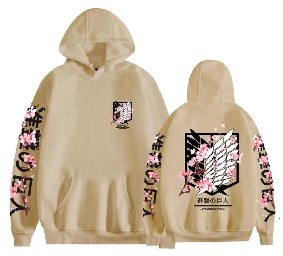 Attack On Giants Surrounding Hoodies Loose Casual Men's Women's Trendy Autumn/Winter Hoodie