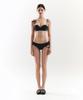 VINAJ Chain Ribbon One-Sided Low Bikini Panties (Black)