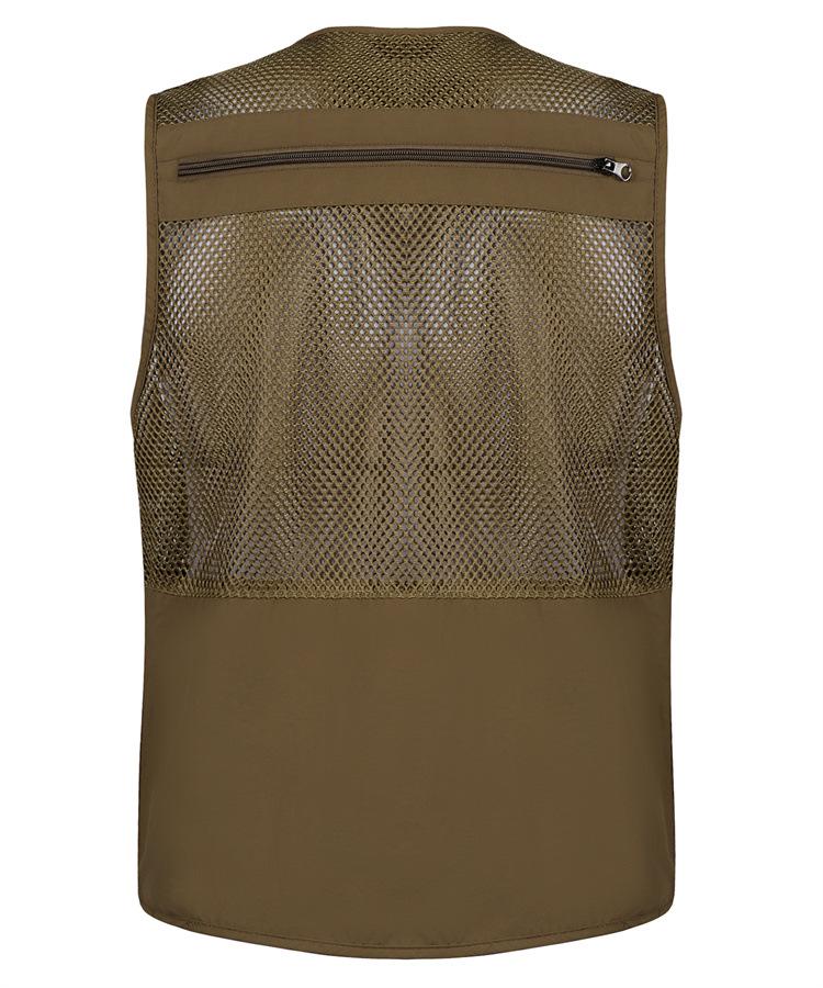 Summer Mesh Vest for Middle-Aged and Elderly Men - Multi-Pocket Sleeveless Fishing & Photographer Jacket
