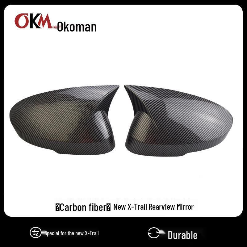 

Upgraded Rearview Mirror Covers for 22-24 Nissan X-Trail Qashqai Glossy Black