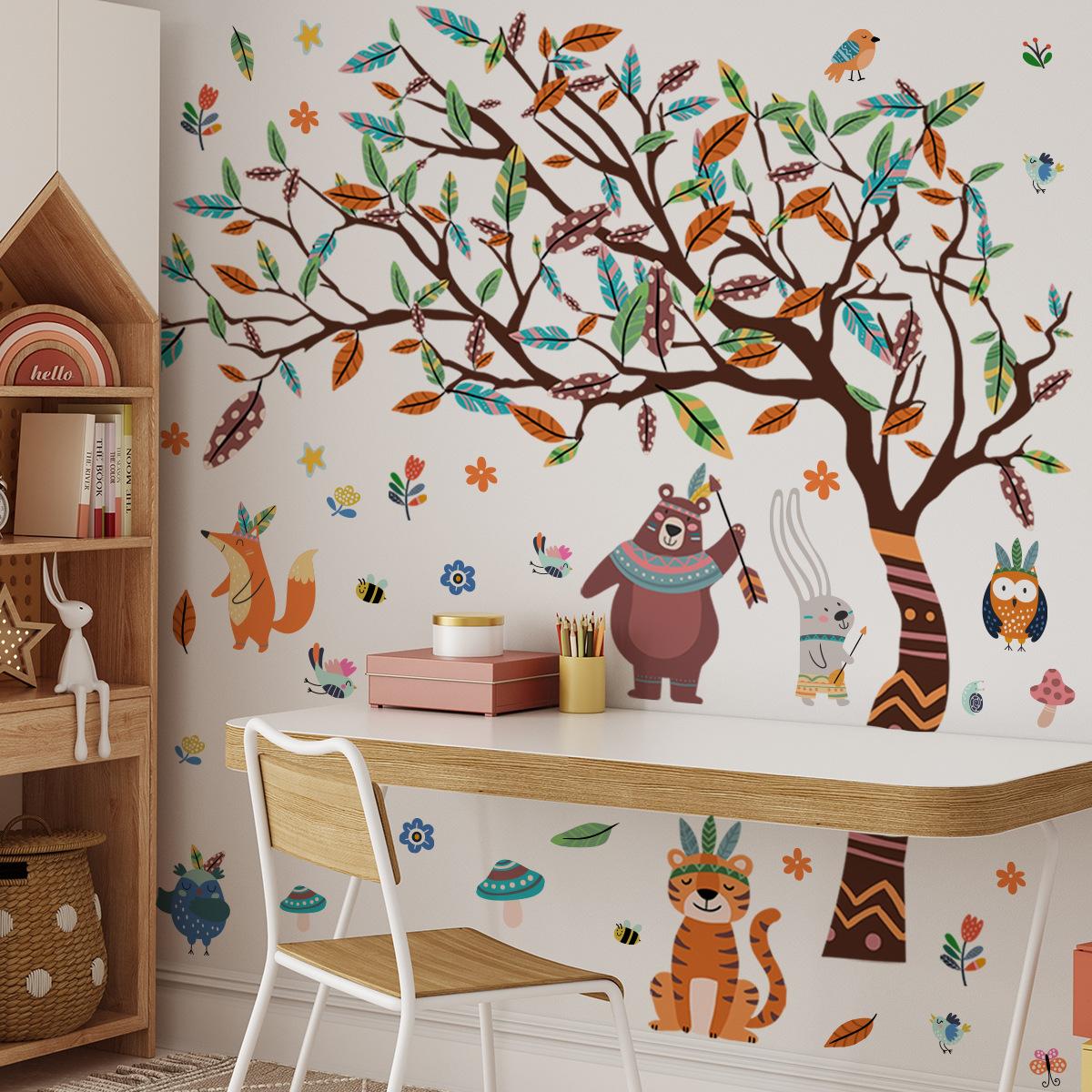

Cartoon Forest Monkey Banana Star Children s Room Wall Sticker Bedroom Home Background Decorative Wall Sticker 30x90cm 6pcs