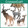Kinder Wildtier-Simulation PVC Antilopenfigur mit Lern-Display zum Spielen und Lernen