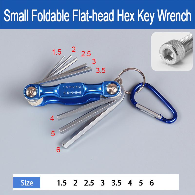 Portable 8 in 1 Folding Hex Wrench Multifunctional Hand Tool Hex Key Allen Wrench Set - High Quality Hand Tool for Daily Repair