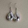 Natural White Topaz Earrings, Crystal Earrings, Handmade Earring, 925 Sterling Silver Earrings, Gift for her, Teardrop Earrings