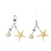 Resin Starfish Shell Keychain Portable Beach Theme Accessory for Bags Keys
