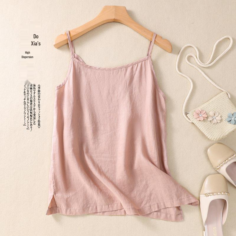2023 Summer Lightweight Linen V-Neck Camisole
