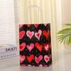 5pcs Love Theme Paper Handbag Valentine'S Day Gift Bag Birthday Girls Lady Birth Favors Red Anniversary Party Supply