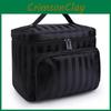 Portable Foldable Makeup Bag With Plaid Striped For Travel And Home Use