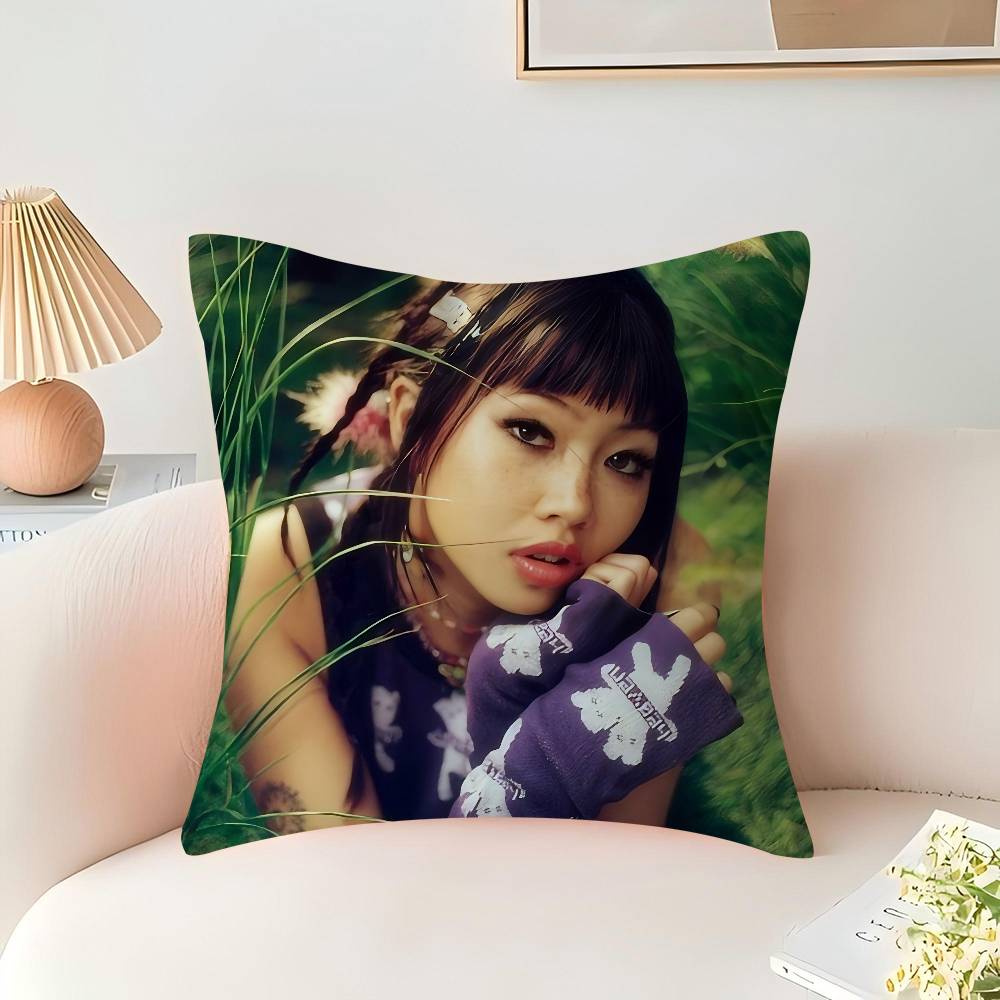 B-Beabadoobee Pillow Cushion Cover Pillowcase Living Room Sofa Home Decor Customized