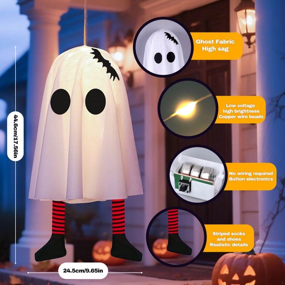 Luminous Halloween Hanging Ghost Floating Specter Ceiling Hanging  Outdoor