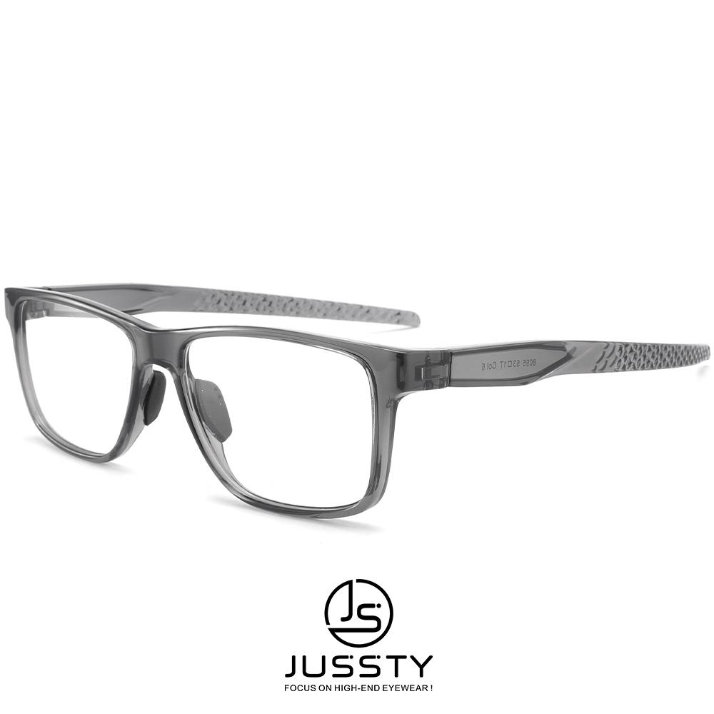 

JUSSTY Transparent Square Eyeglasses Frame Men Optical Myopia Male Glasses Frame Sport Prescription TR90 Spectacles Brand