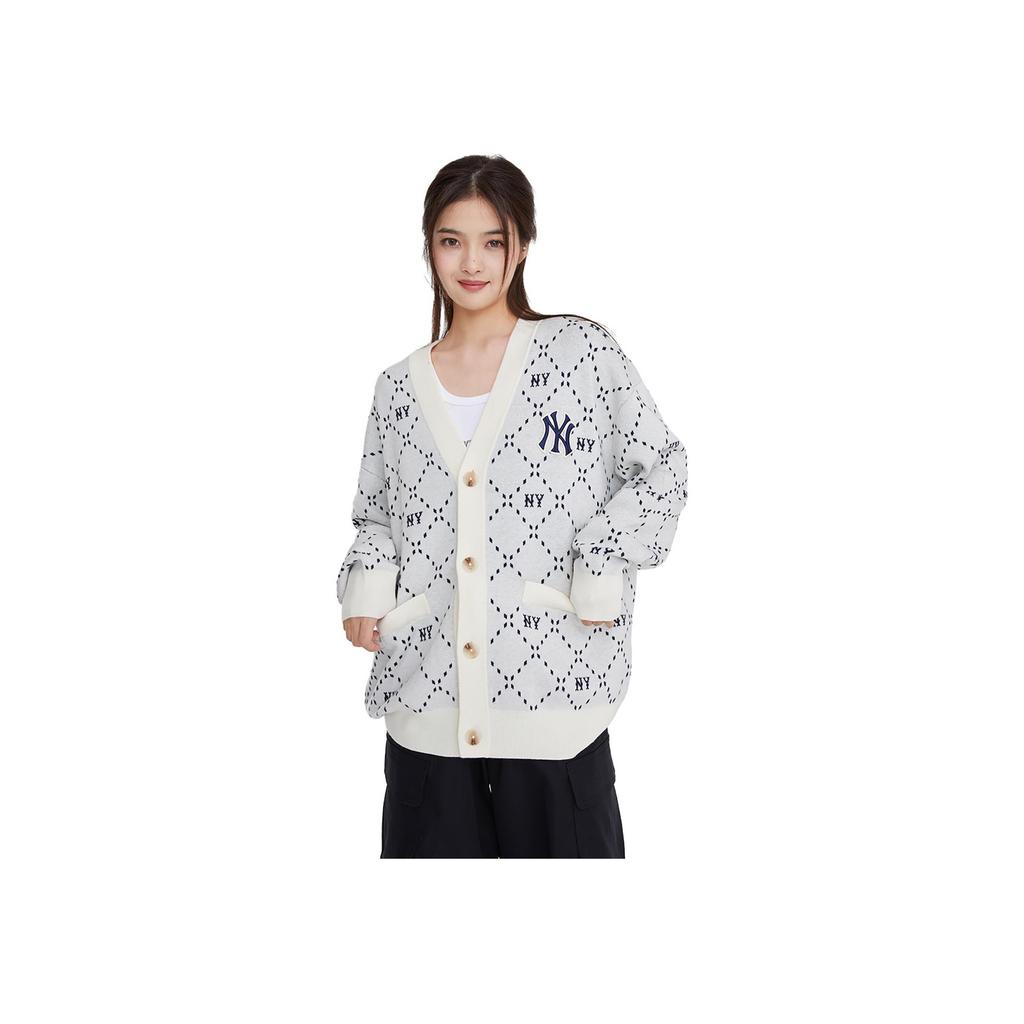 New MLB Knitwear Unisex Gray 3AKCM0134-50CRD