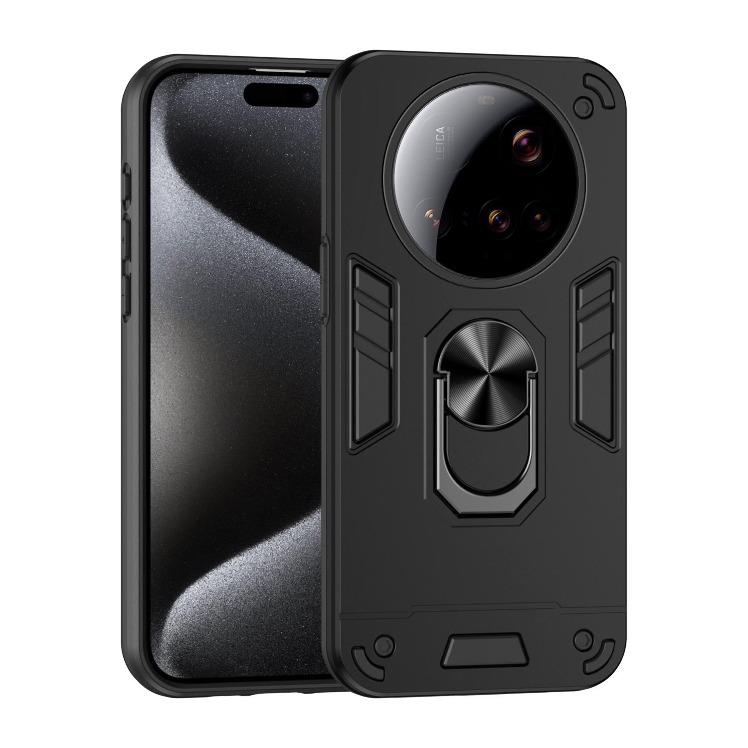 

Противоударный чехол Armor для телефонов Xiaomi 15 Ultra 15T 14T 13 Pro MI POCO C75 C55 X7 X6 X5 Pro с кольцевой подставкой. Защитный чехол. For iPhone XS