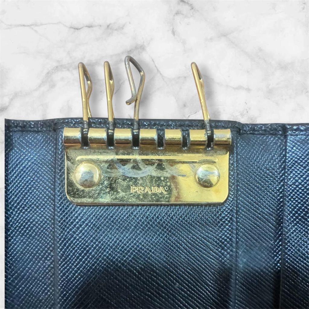 Used Prada Saffiano Key Case